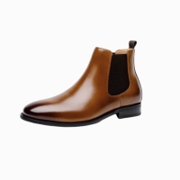 Giày Da Chelsea Boots Nam Sohada Store, Da Bò Thật LMH0101