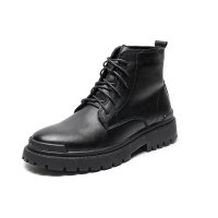 Giày Boot Da Cổ Lửng Nam Sohada Store, Da PUCC LMH0105