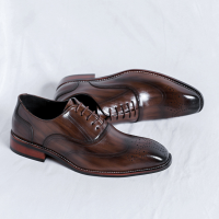 Giày Oxford Brogue Da Nam Sohada Store,  LML0174