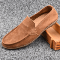 Giày lười da Sohada Store, da bò thật LML0168