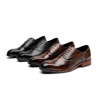 Giày Oxford Brogue Da Nam Sohada Store,  LML0174