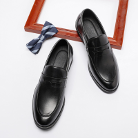 Giày lười da Penny Loafer Sohada Store, da bò thật LML0134