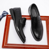 Giày lười da Penny Loafer Sohada Store, da bò thật LML0134