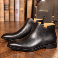 Giày Zip Boot Da Nam Sohada Store, Da bò LMH0108