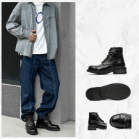 Giày Combat Boot da nam Sohada Store, LMH0110