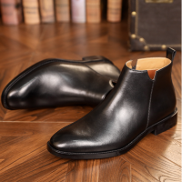 Giày Zip Boot Da Nam Sohada Store, Da bò LMH0108