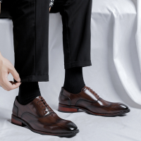 Giày Oxford Brogue Da Nam Sohada Store,  LML0174
