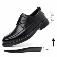 Giày Da Tăng Chiều Cao 6cm Moctoe Derby – Sohada Store, LML0167
