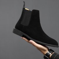 Giày Chelsea Boot Da Nam Sohada Store, Da Bò Thật LMH0098