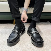 Giày Da Chunky Loafer Sohada Store, LML0118