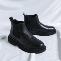 Giày da chelsea boot nam Sohada Store, da bò thật LMH0087