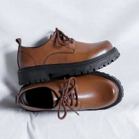 Giày da nam Chunky Derby Sohada Store, LML0129