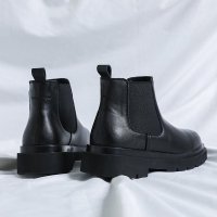 Giày da chelsea boot nam Sohada Store, da bò thật LMH0087