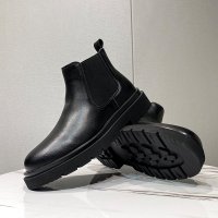 Giày da chelsea boot nam Sohada Store, da bò thật LMH0087