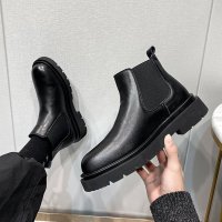 Giày da chelsea boot nam Sohada Store, da bò thật LMH0087