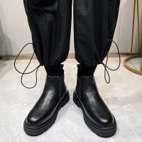 Giày da chelsea boot nam Sohada Store, da bò thật LMH0087