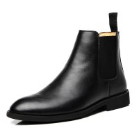 Giày chelsea boot da nam Sohada Store, da bò thật LMH0091