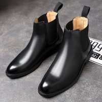 Giày chelsea boot da nam Sohada Store, da bò thật LMH0091