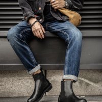 Giày Chelsea Boot Da Nam Sohada Store, Da Bò Thật LMH0096