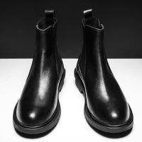 Giày Chelsea Boot Da Nam Sohada Store, Da Bò Thật LMH0096